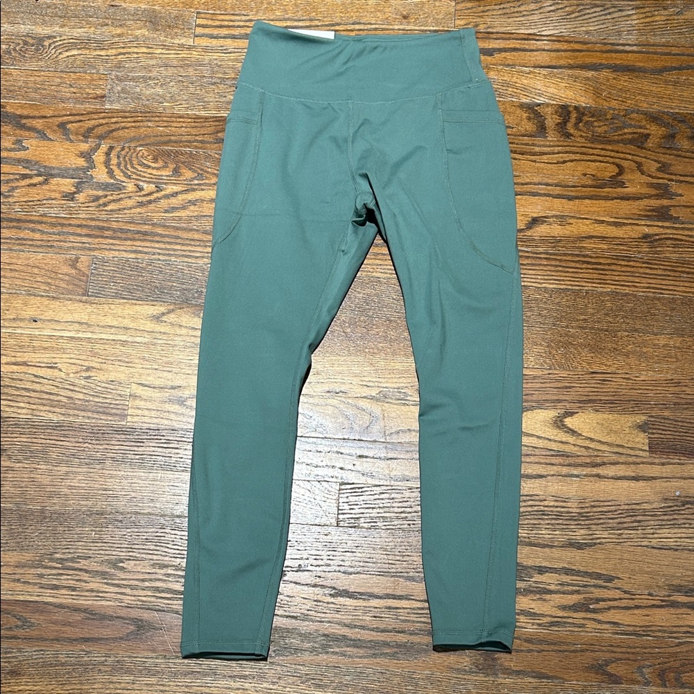 Women's IG  Green Pocket Leggings -soft!